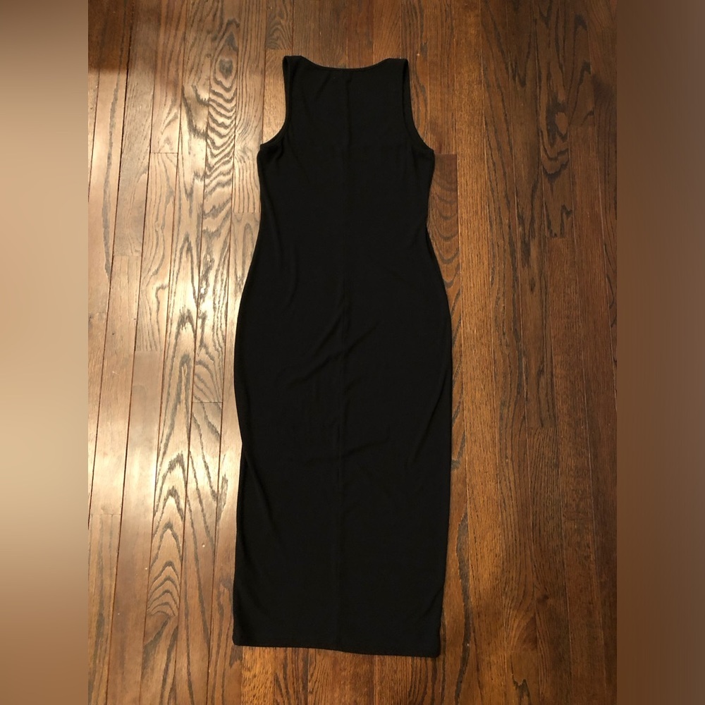 L'AGENCE Women's S Ivanna Midi Tank Bodycon Scoop Neckline Dress in Black - EUC! - Picture 11 of 13